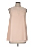 Cooper & Ella 100% Polyester Tan Sleeveless Blouse Size M - photo 1