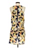 Eight Sixty 100% Polyester Print Yellow Cocktail Dress Size XS - photo 2