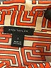 Ann Taylor 100% Polyester Graphic Orange Long Sleeve Blouse Size S - photo 7