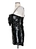 Ronny Kobo 100% Polyester Metallic Black Cocktail Dress Size S - photo 5