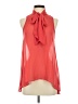 Sis Sis 100% Polyester Red Sleeveless Blouse Size S - photo 1