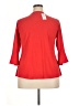 NY Collection Red 3/4 Sleeve Top Size 1X - photo 2