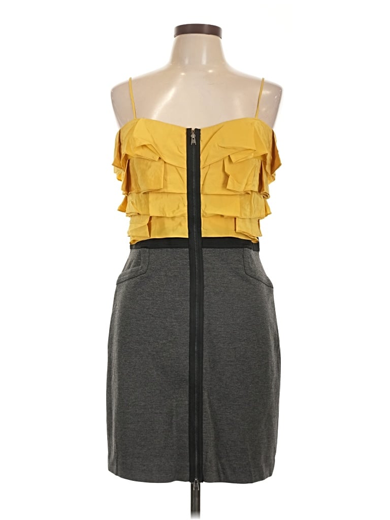 Pre-owned Bcbgmaxazria Cocktail Dress In Gray