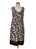 BCBGMAXAZRIA Graphic Brown Casual Dress Size L - photo 1