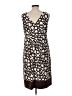 BCBGMAXAZRIA Graphic Brown Casual Dress Size L - photo 2