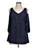 Coco Bianco Blue 3/4 Sleeve Top Size L - photo 1