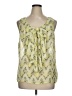 AGB 100% Polyester Yellow Sleeveless Blouse Size XL - photo 1