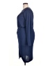 ASOS 100% Polyester Solid Blue Cocktail Dress Size 16 - photo 5