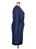 ASOS 100% Polyester Solid Blue Cocktail Dress Size 16 - photo 4