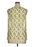 AGB 100% Polyester Yellow Sleeveless Blouse Size XL - photo 2