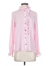 J.Crew 100% Polyester Pink Long Sleeve Blouse Size 2 - photo 1