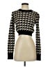 Saunders Collective Houndstooth Black Pullover Sweater Size S - photo 1