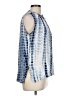 Just Living 100% Rayon Blue Sleeveless Blouse Size L - photo 4