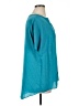 Worthington 100% Polyester Teal Short Sleeve Blouse Size 1X - photo 4