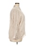 Zara 100% Polyloom Metallic Stripes Pink Ivory 3/4 Sleeve Blouse Size XXL - photo 4