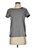 Trouve Metallic Gray Short Sleeve Top Size XS - photo 1