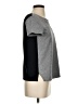Trouve Metallic Gray Short Sleeve Top Size XS - photo 4