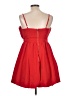 Thirty/Thirty 100% Polyester Solid Red Cocktail Dress Size L - photo 2