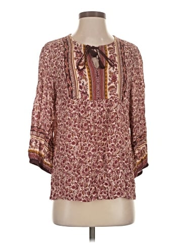 Garnet Hill 3/4 Sleeve Blouse (view 1)