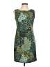 Connected Apparel Graphic Green Cocktail Dress Size 6 (petite) - photo 1