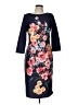 Twelve Print Blue Cocktail Dress Size 10 - photo 1