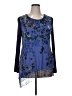 LOGO Blue Long Sleeve Blouse Size XL - photo 1
