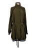 Free People 100% Polyester Green Trenchcoat Size S - photo 1