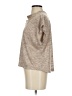 Mia Joy Tweed Tan Short Sleeve Henley Size XS - photo 5