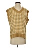 Unbranded 100% Acrylic Houndstooth Tan Sweater Vest Size S - photo 1