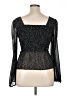 Sincerely Jules 100% Polyester Black Long Sleeve Blouse Size XL - photo 2