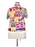 Chico's Color Block Orange Short Sleeve Blouse Size Lg (2) - photo 2