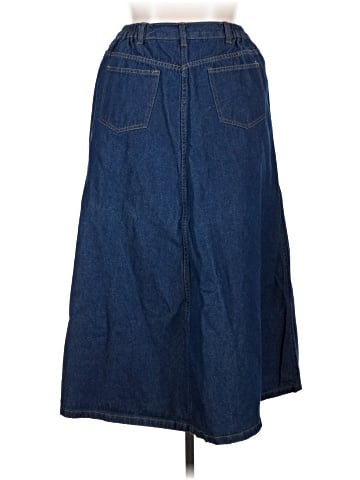 Roaman's Denim Skirt (view 2)