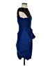 BCBGMAXAZRIA 100% Polyester Blue Cocktail Dress Size 2 - photo 4