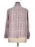 Torrid 100% Rayon Plaid Pink Long Sleeve Button-Down Shirt Size 1X Plus (1) - photo 2