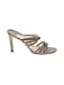 Chanel Metallic Silver Tan Vintage Knot Sandals Size EU 39 - photo 1