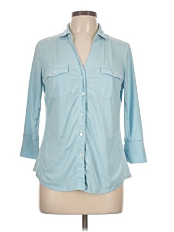 J. McLaughlin 3/4 Sleeve Button-Down Shirt (view 1)