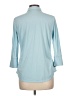J. McLaughlin Blue 3/4 Sleeve Button-Down Shirt Size L - photo 2