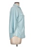 J. McLaughlin Blue 3/4 Sleeve Button-Down Shirt Size L - photo 4