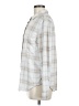 Angels Plaid Ivory Long Sleeve Blouse Size M - photo 5