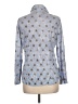 David Cline Print Blue 3/4 Sleeve Blouse Size L - photo 2