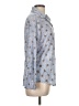 David Cline Print Blue 3/4 Sleeve Blouse Size L - photo 4