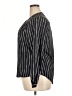 Lands' End 100% Polyester Stripes Blue Black Long Sleeve Blouse Size 16 - photo 5
