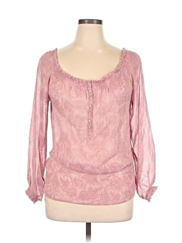 INC International Concepts 3/4 Sleeve Silk Top (view 1)