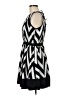 Neiman Marcus 100% Polyester Chevron-herringbone Gray Casual Dress Size M - photo 5