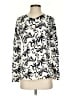 Talbots Outlet 100% Cotton Print White Pullover Sweater Size S - photo 1
