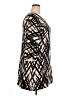 Alfani Graphic Black Cocktail Dress Size 1X - photo 4