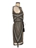 Muse 100% Polyester Houndstooth Brown Cocktail Dress Size 6 - photo 4
