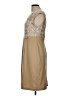 Connected Apparel Chevron-herringbone Graphic Tan Cocktail Dress Size 12 (petite) - photo 5