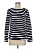 Gap 100% Cotton Stripes Blue Pullover Sweater Size M - photo 1