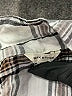 Max Studio 100% Rayon Plaid Silver 3/4 Sleeve Blouse Size XL - photo 7